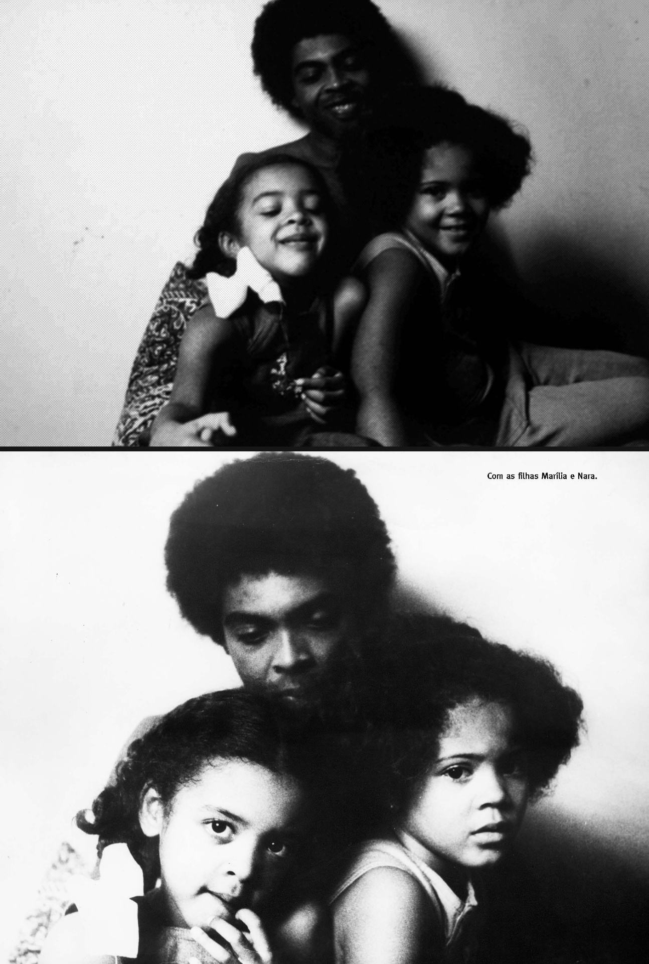 Gilberto Gil com as filhas Marília e Nara - Acervo Gege Produções Artísticas/Divulgação