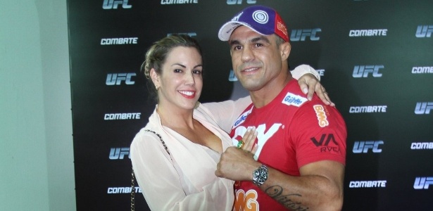 Vitor Belfort e Joana Prado no UFC Rio 4 - Foto Rio News