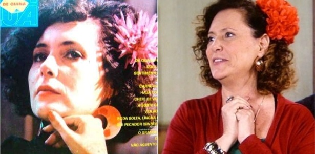 Elizabeth Savalla, em "De Quina para Lua" (1985) e em "Amor à Vida" (2013) - Reprodução/Divulgação