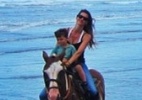 Gisele Bündchen anda a cavalo com o filho Benjamin - Reprodução/Instagram