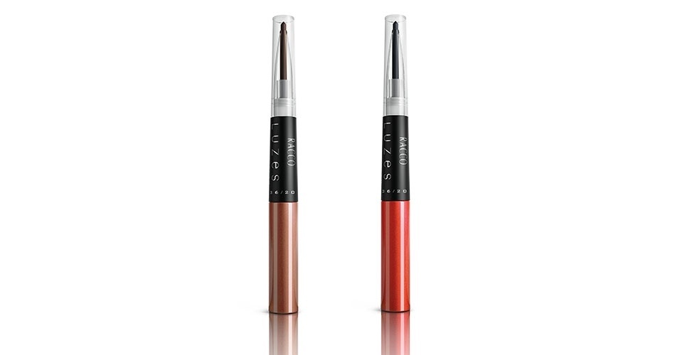 Duoshine Glam Luzes, cores Bronze e Vermelho, Racco - Divulgação
