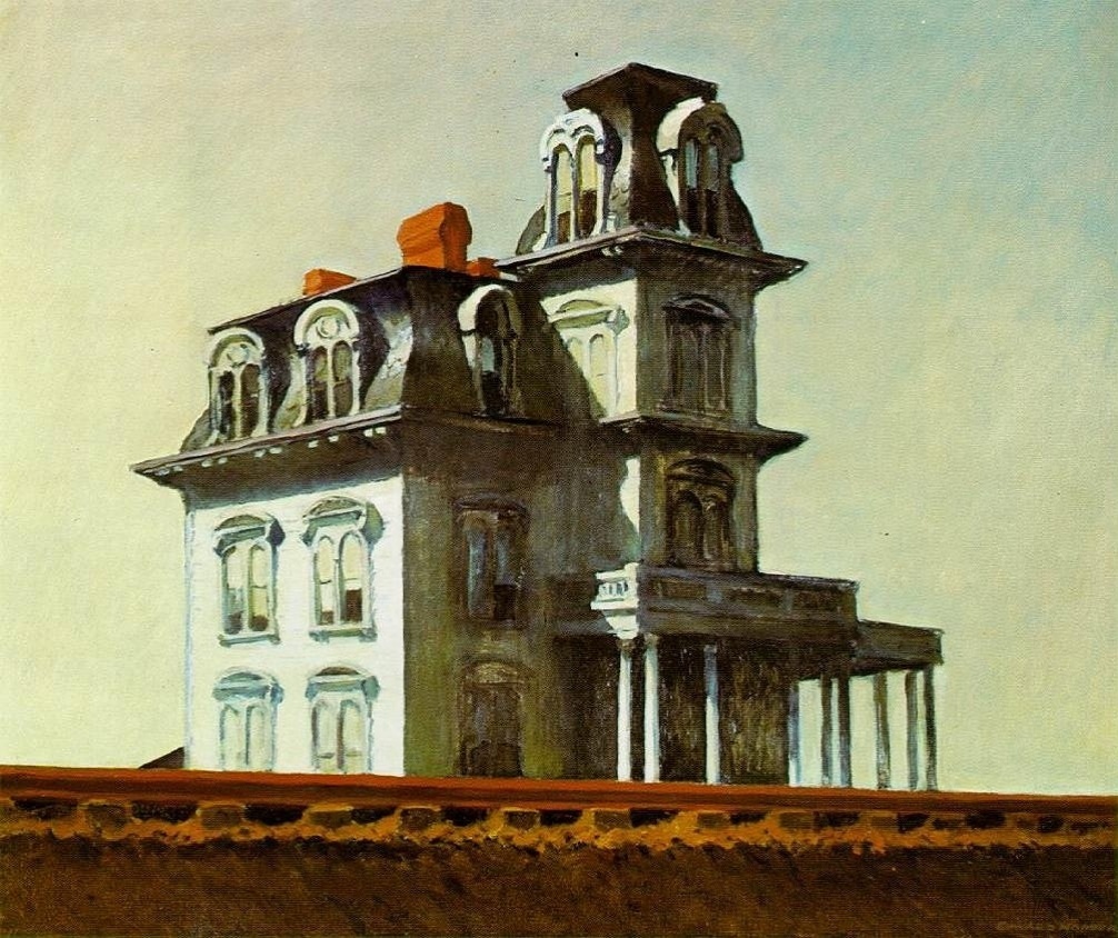 A obra "House by the Railroad" (1925), de Edward Hopper, que integra a exposição "American Modern: Hopper to O'Keefe" - Reprodução