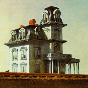 A obra "House by the Railroad" (1925), de Edward Hopper, que integra a exposição "American Modern: Hopper to O'Keefe" - Reprodução