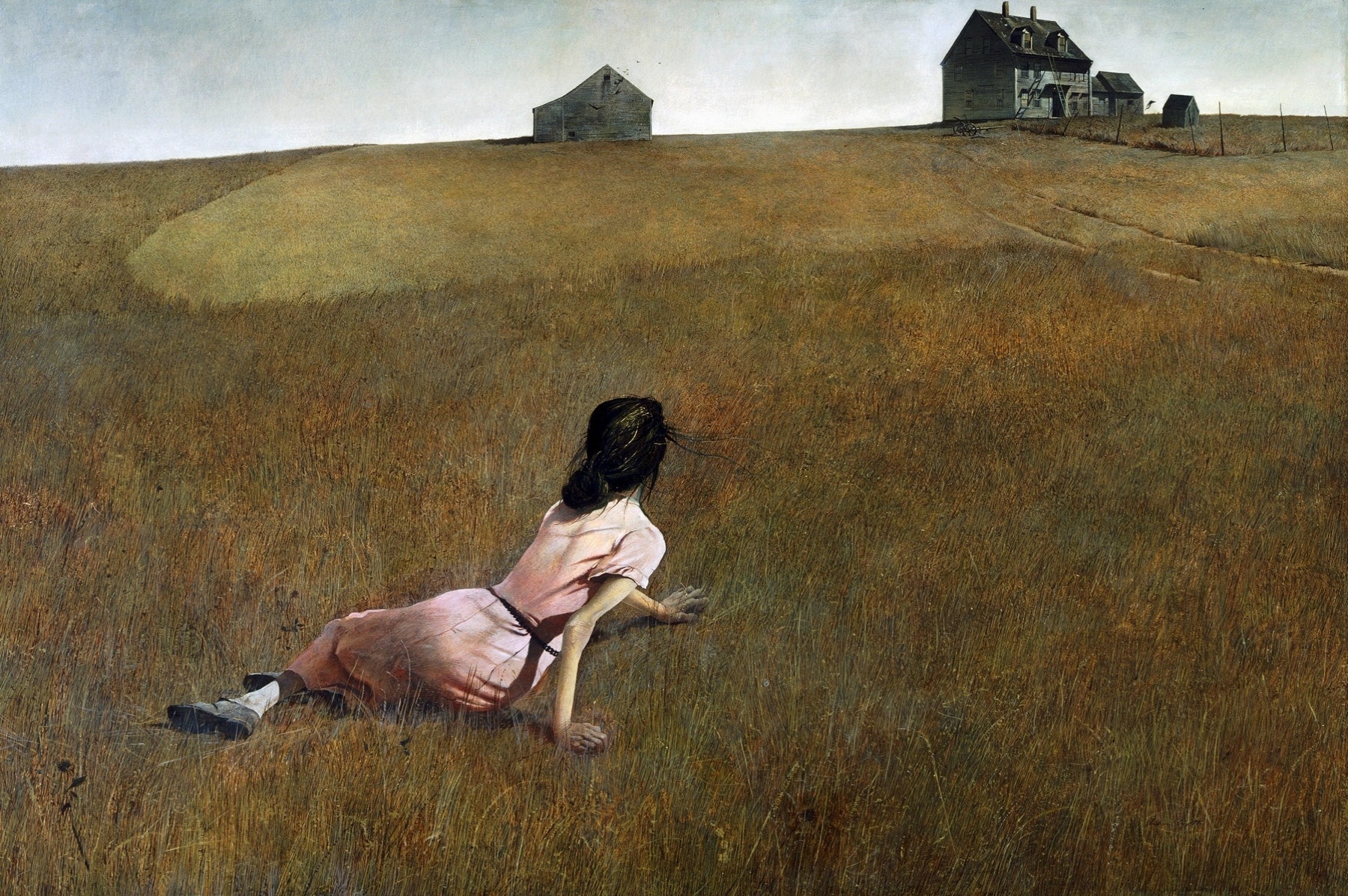A obra "Wyeth "Christinaís World" (1948), de Andrew Wyeth, que integra a exposição "American Modern: Hopper to O'Keefe" - Reprodução