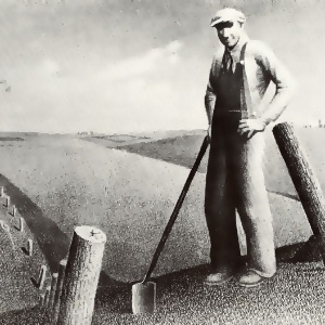 A pintura "In the Spring" (1939), de Grant Wood, que integra a exposição "American Modern: Hopper to O'Keefe" - Reprodução