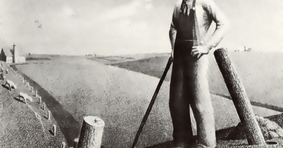 A pintura "In the Spring" (1939), de Grant Wood, que integra a exposição "American Modern: Hopper to O'Keefe" - Reprodução