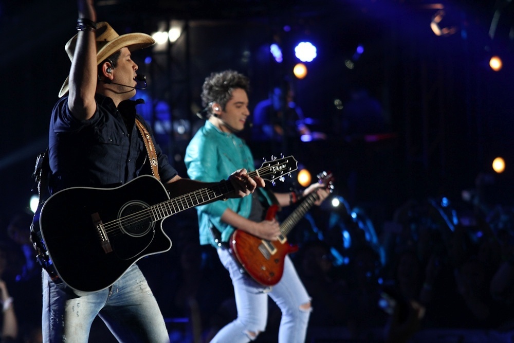 7.ago.2013 - A dupla sertaneja Fernando & Sorocaba se apresenta em show de gravação de seu quinto DVD, "Fernando & Sorocaba ? Sinta Essa Experiência" - Claudio Augusto/Foto Rio News