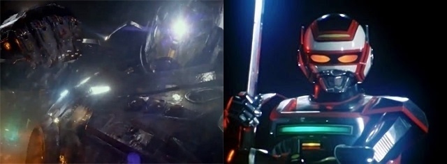 Armas dos Heróis - Os robôs das séries japonesas contavam basicamente com lasers e dispositivos que respondiam às ameaças apresentadas pelos monstros que enfrentavam, como mecanismos explosivos e redes para prender o rival. - Reprodução