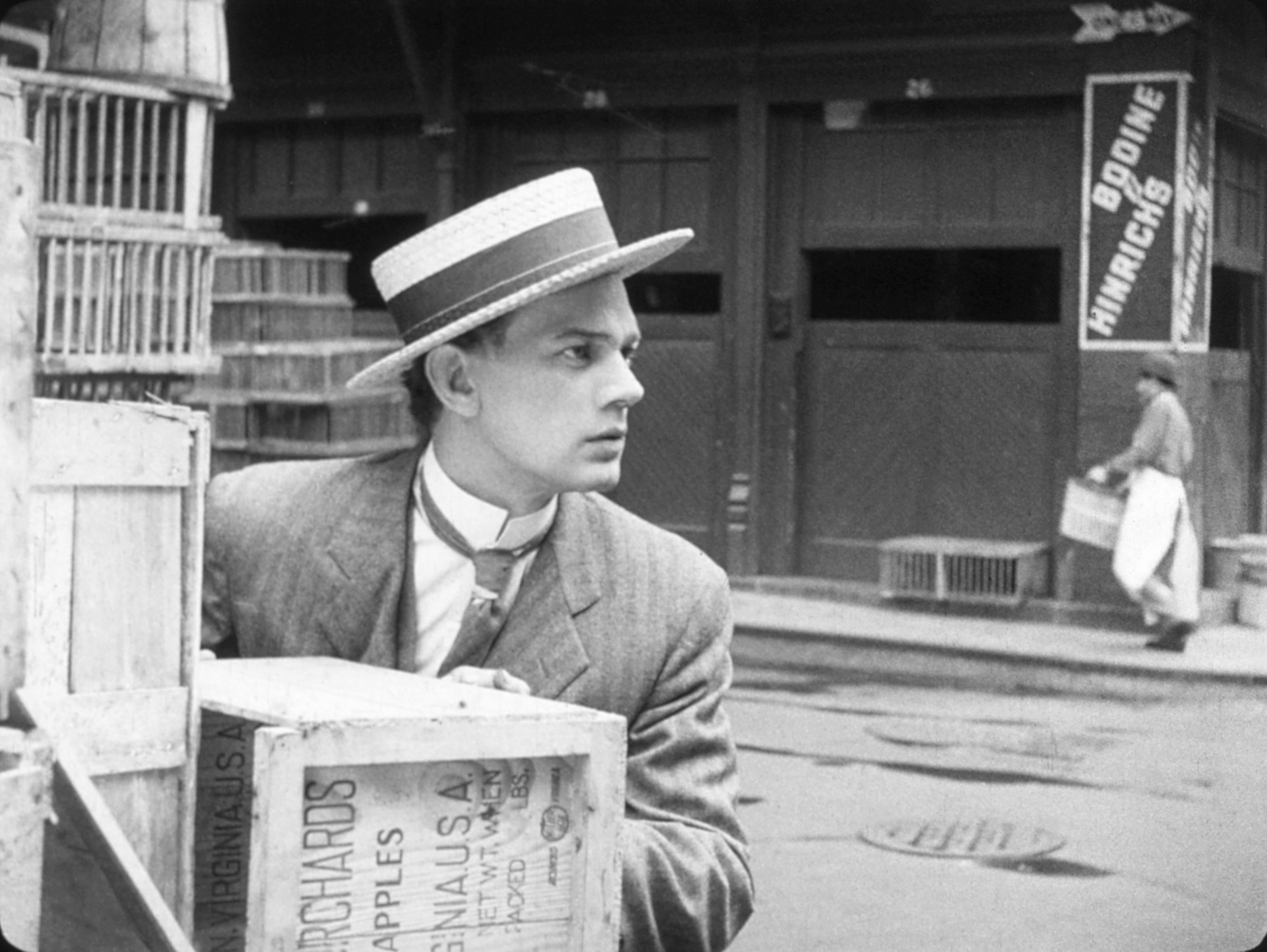 Cena do filme "Too Much Johnson" (1938), de Orson Welles, considerado perdido desde 1970, encontrado recentemente em um armazém da cidade de Pordenone, no norte italiano - Cineteca del Friuli e George Eastman House/Divulgação/EFE