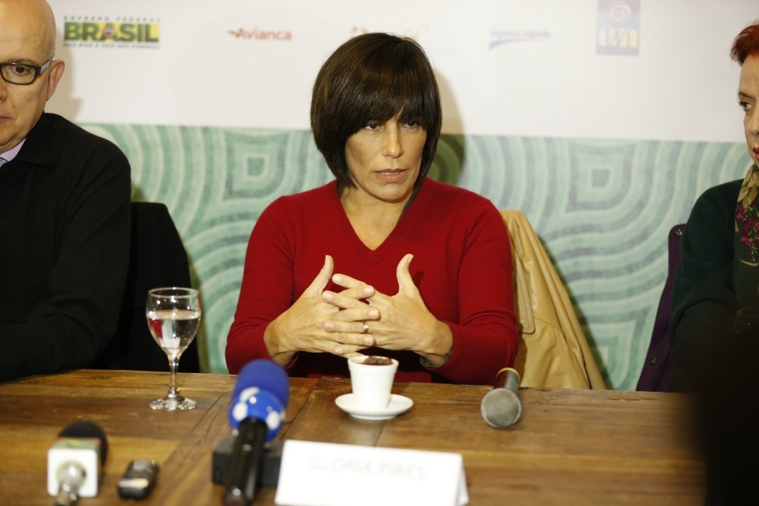 10.ago.2013 - Glória Pires participa da coletiva de imprensa do filme "Flores Raras" no Festival de Gramado - Felipe Panfili e Leo Marinho/AgNews