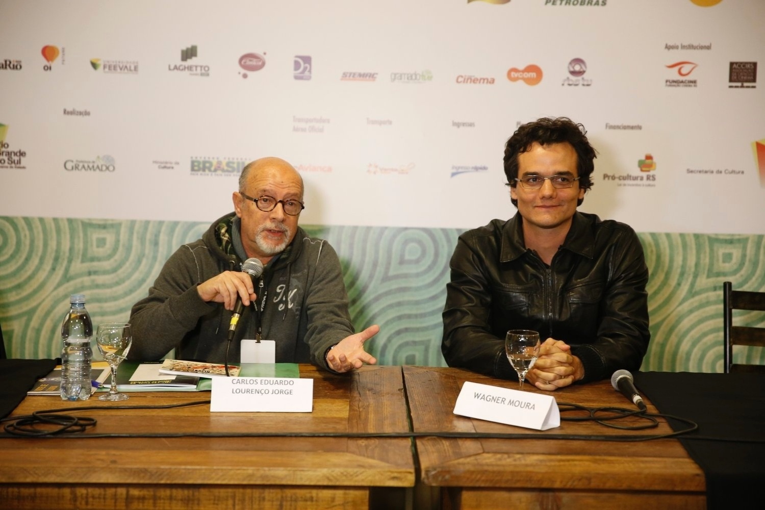 10.ago.2013 - O ator Wagner Moura na coletiva sobre sua homenagem no 41º Festival de Cinema de Gramado (RS) - Felipe Panfili / AgNews