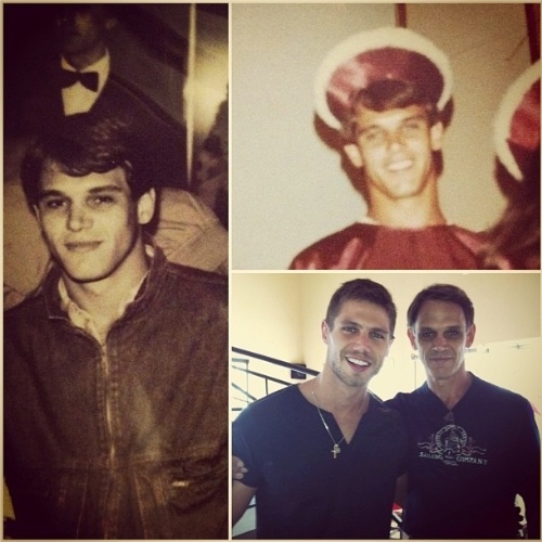 11.ago.2013 - O ex-BBB Jonas publicou a montagem de fotos de seu pai no Dia dos Pais