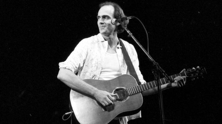 Apresentação do cantor James Taylor, no Rock in Rio de 1985 - Renata Falzoni/Folhapress - Renata Falzoni/Folhapress