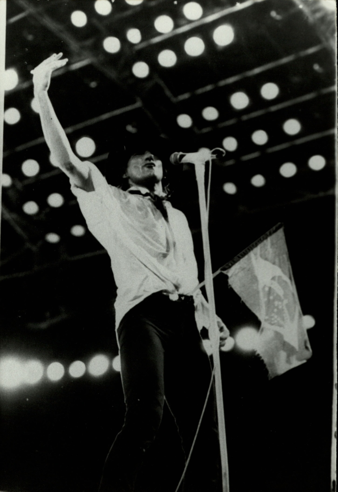 Apresentação do cantor Rod Stewart, no Rock in Rio 1985 - Renata Falzoni/Folhapress