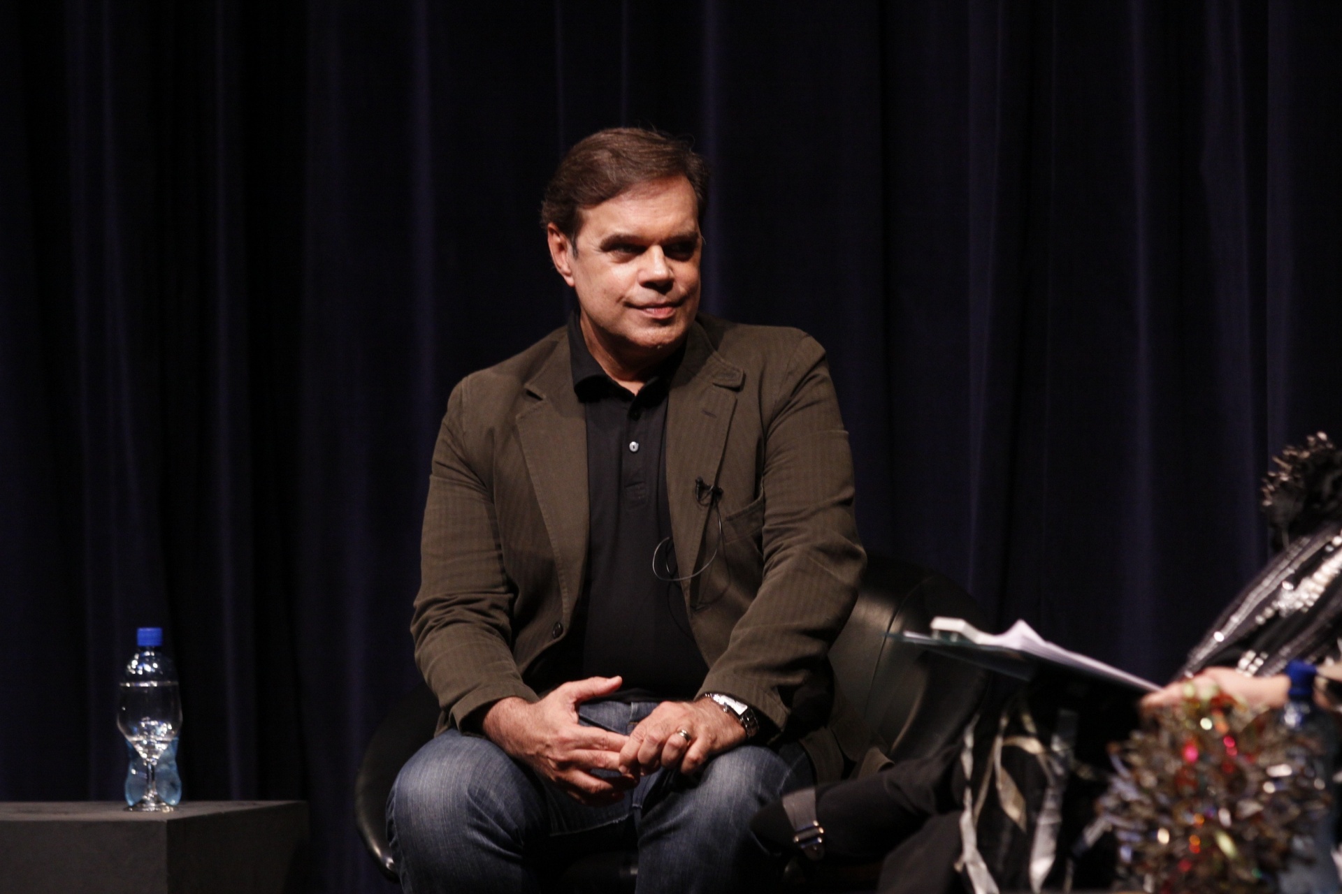 14.ago.2013 - Diogo Vilela participa da série de bate-papos "Depoimentos - Em Cena" - Felipe Assumpção/AgNews