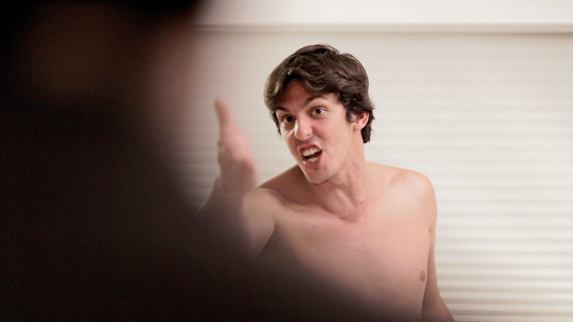 Cena da esquete "Amante", que mostra uma curiosa troca de papéis em um triângulo amoroso - Divulgação