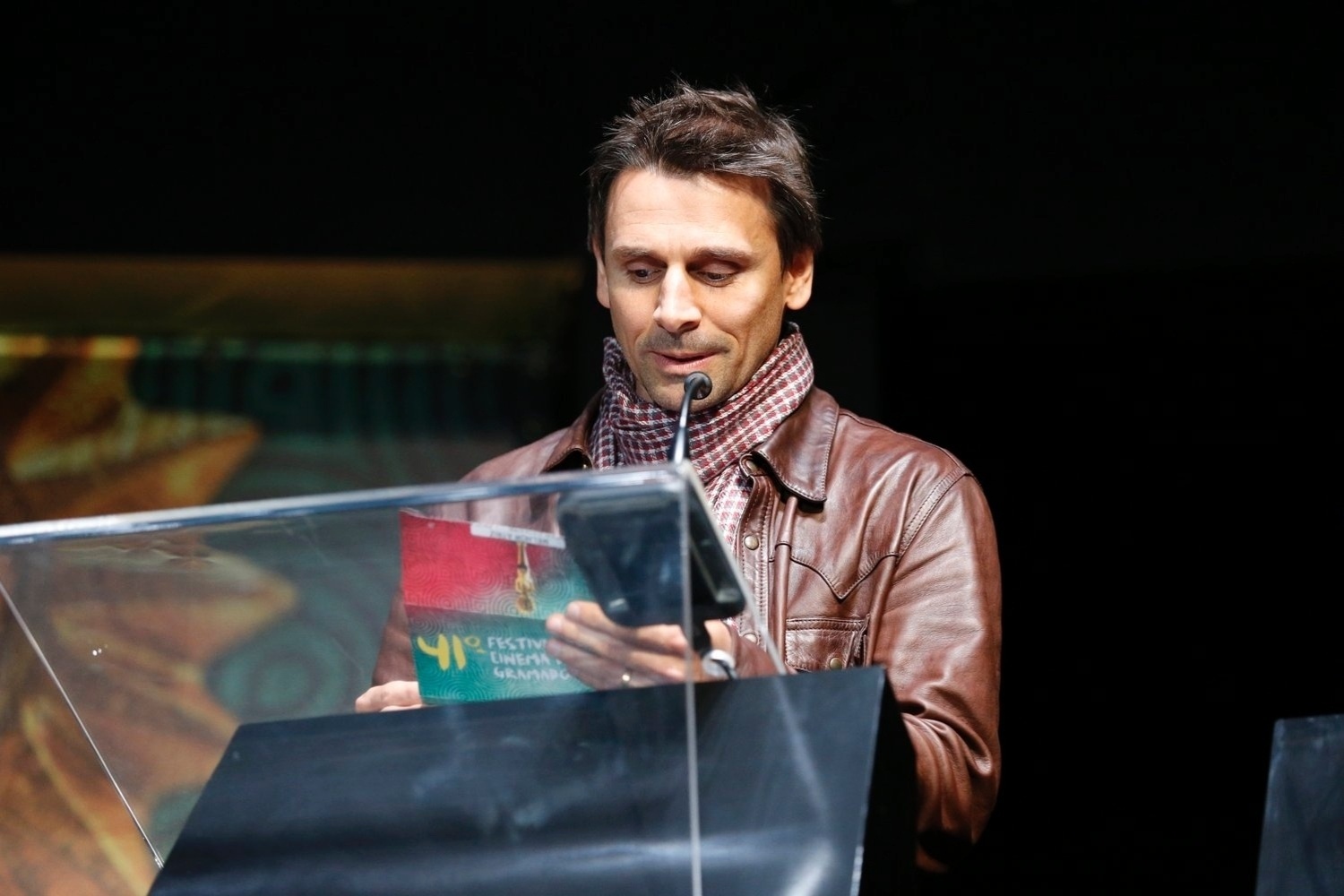 17.ago.2013 - Murilo Rosa apresenta prêmios no 41º Festival de Cinema de Gramado - Felipe Panfili e Leo Marinho/AgNews