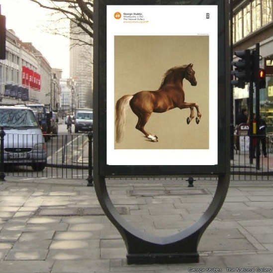 A ambição dos organizadores é democratizar o acesso à arte e fazer "o maior show artístico do mundo". Acima, pôster da obra de George Stubbs, da National Gallery - Art Everywhere/Divulgação