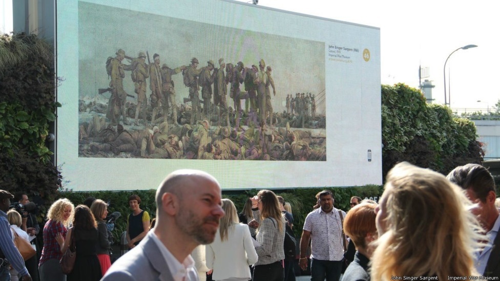 Um projeto artístico leva às ruas do Reino Unido, até 25 de agosto, a reprodução de centenas de consagradas obras de arte pertencentes às coleções de museus britânicos. Acima, a obra de Sargent - Art Everywhere/Divulgação