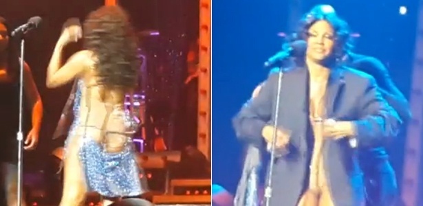 Site TMZ publica foto da cantora Tony Braxton trocando de roupa no palco 