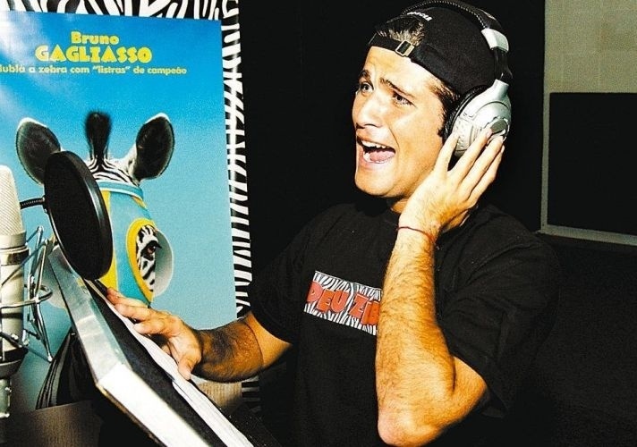 O Listrado, protagonista de "Deu Zebra", ganhou a voz de Bruno Gagliasso na versão brasileira da animação (2005)