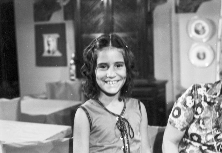 1972 - Glória Pires em cena da novela "Selva de Pedra". Na trama, ela interpretava a personagem Fatinha