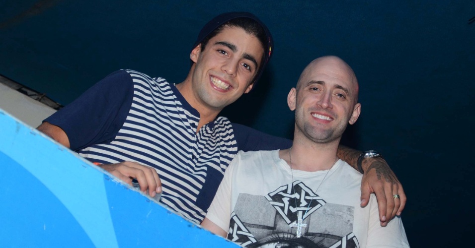 22.ago.2013- Paulo Gustavo e Pedro Scooby