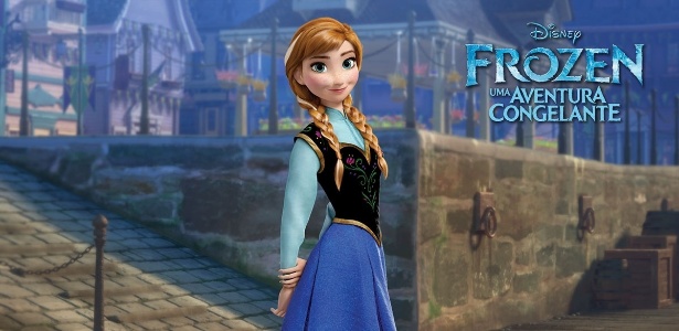 A princesa Anna, de "Frozen - Uma Aventura Congelante", animação da Disney, que foi sucesso nos cinemas com as crianças