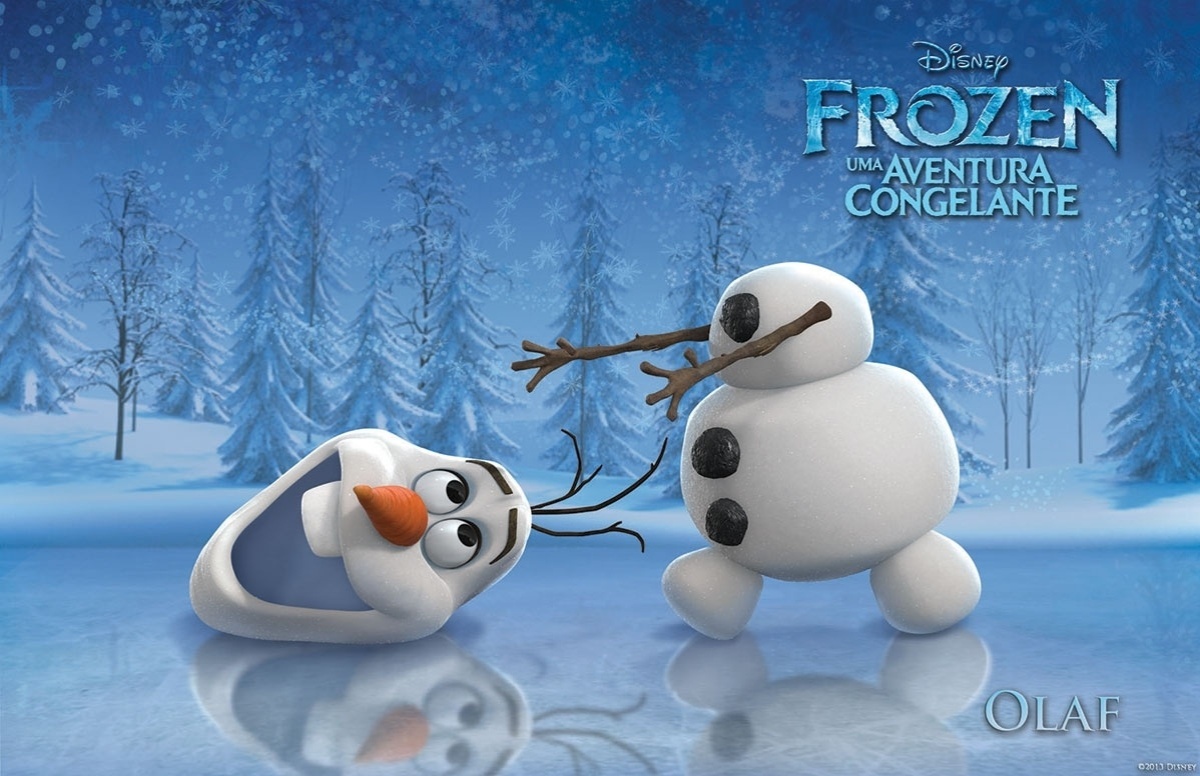 Personagem Olaf, de "Frozen - Uma Aventura Congelante", nova animação da Disney - Divulgação