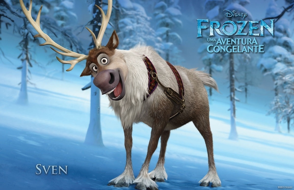 Personagem Sven, de "Frozen - Uma Aventura Congelante", nova animação da Disney - Divulgação