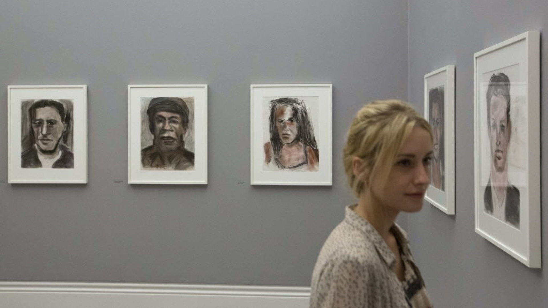 23.ago.2013 - Obras de Bob Dylan são expostas na National Portrait Gallery de Londres. As peças da "Bob Dylan: Face Value" são feitas em tinta pastel - Neil Hall/Reuters