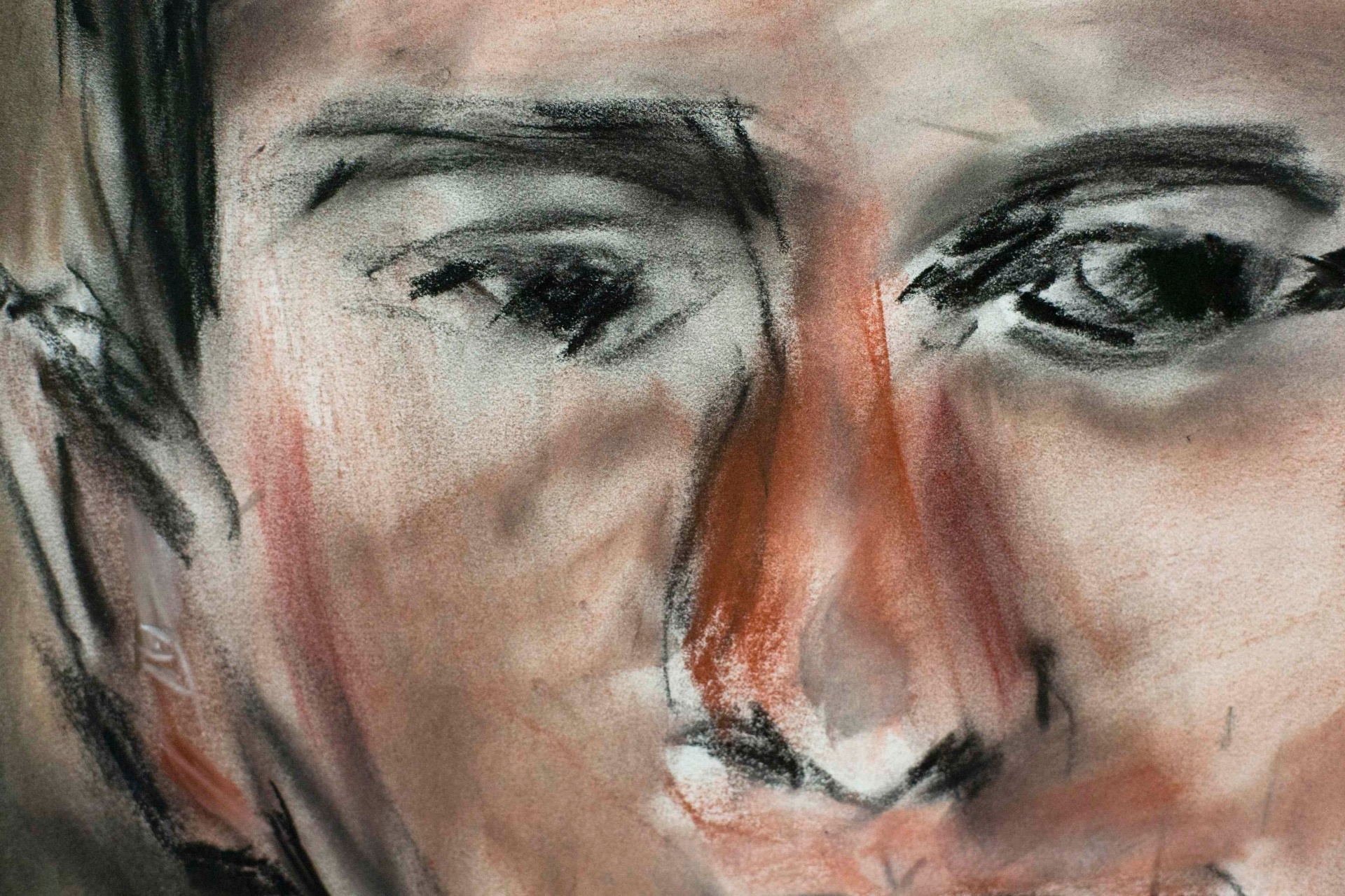 23.ago.2013 - Obras de Bob Dylan são expostas na National Portrait Gallery de Londres. As peças da "Bob Dylan: Face Value" são feitas em tinta pastel - Neil Hall/Reuters