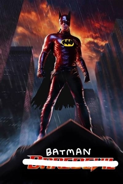 Ben Affleck já viveu o Demolidor no cinema em 2003 e agora fará o papel Batman. Por isso, os fãs só fizeram um pequeno ajuste de imagem - Reprodução