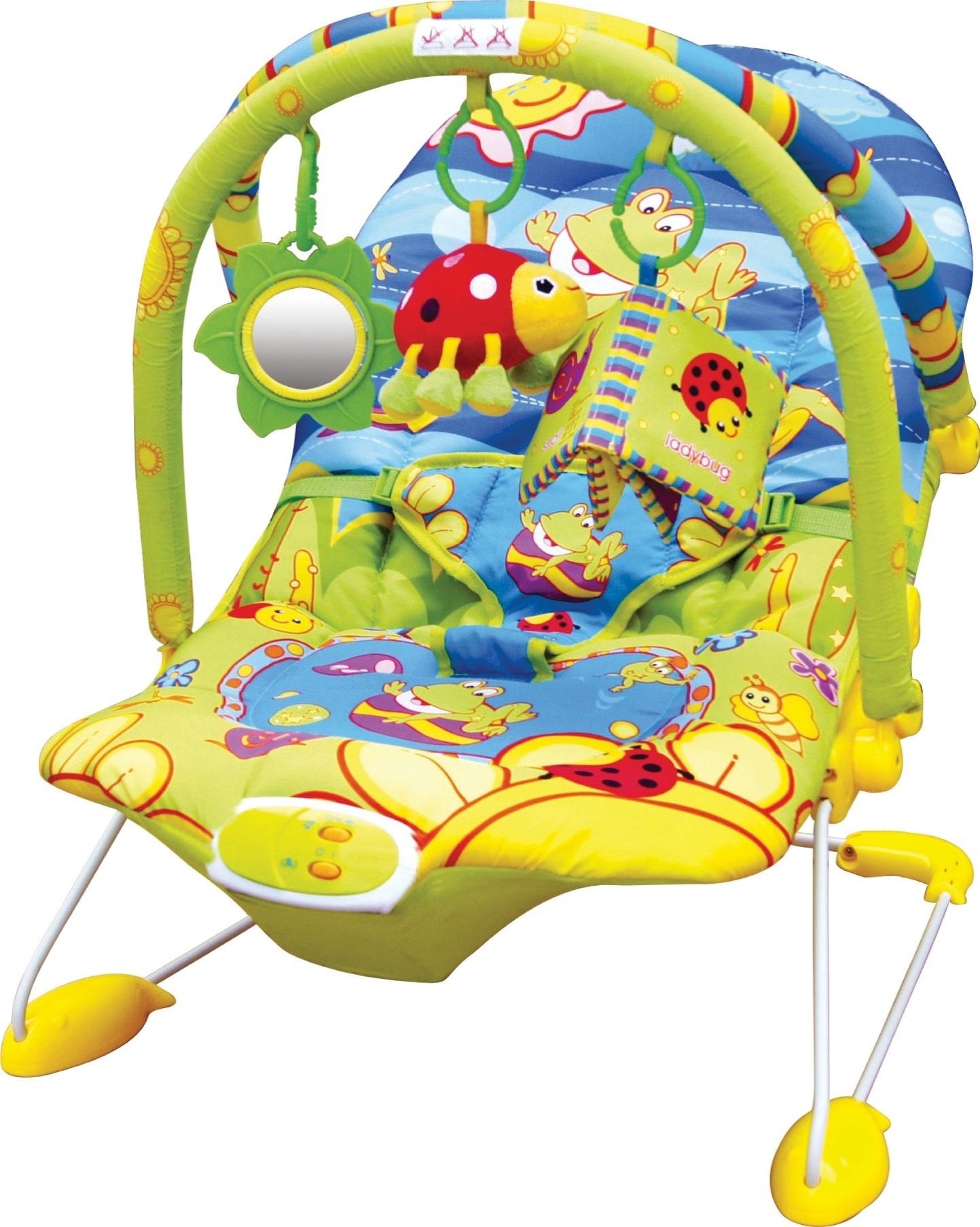 A Dican Brinquedos (www.dican.com.br) apresenta novo modelo de cadeirinha musical. O produto emite vibrações, capota retrátil, cinto de proteção e brinquedos que ficam no campo de visão do bebê. Lançamento na Children Baby Maternity Expo (CMBE), que acontece de 27 a 29 de agosto no Expo Transamérica, em São Paulo, para profissionais do setor - Divulgação