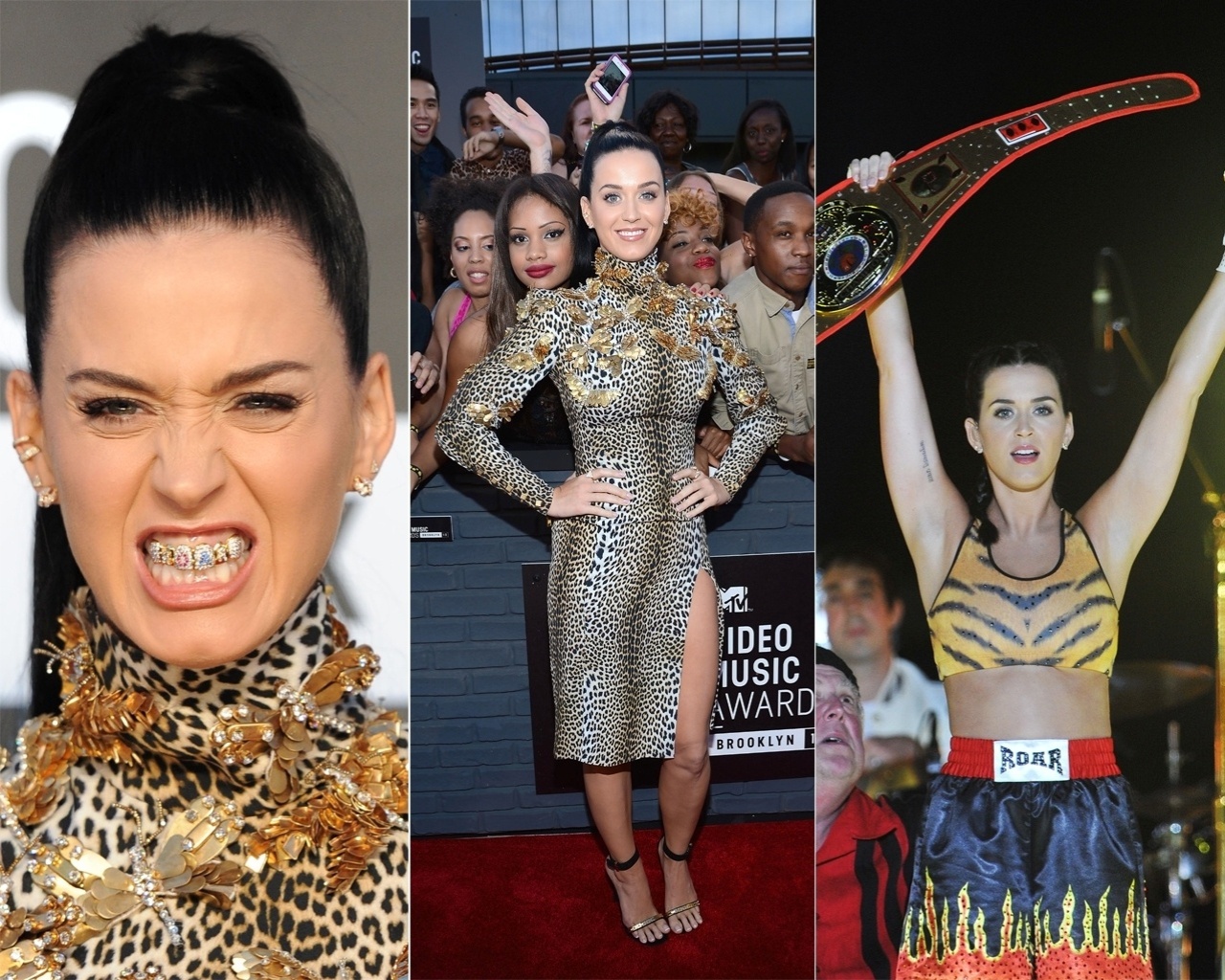 Katy Perry vma roar - Evan Agostini/AP/Getty/Montagem UOL