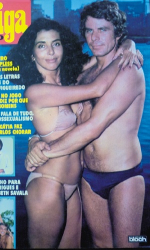 1980 - Com Betty Faria na capa da revista "Amiga"