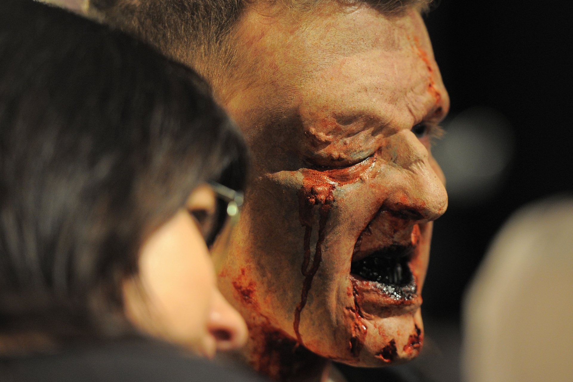 27.ago.2013 - Os personagens maquiados vão assustar os visitantes dos parques da Universal na Califórnia e na Flórida de 20 de setembro a 2 de novembro - Joe Klamar/AFP