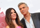 Sandra Bullock e George Clooney promovem "Gravidade" no Festival de Veneza - Tiziana Fabi/AFP