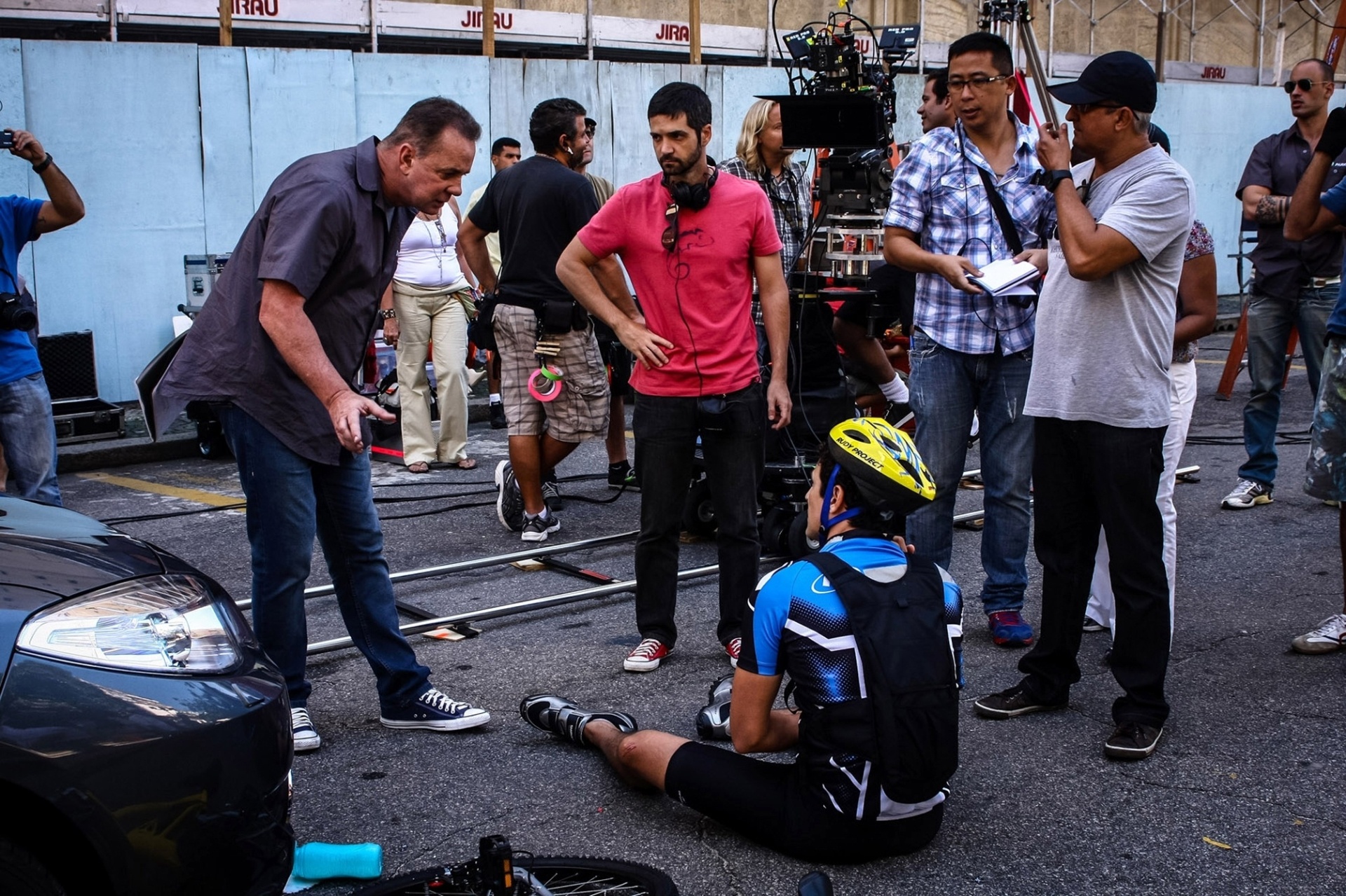 Bastidores do filme "Se Puder... Dirija!", de Paulo Fontenelle, estrelado por Luiz Fernando Guimarães e Leandro Hassum - Divulgação / Disney