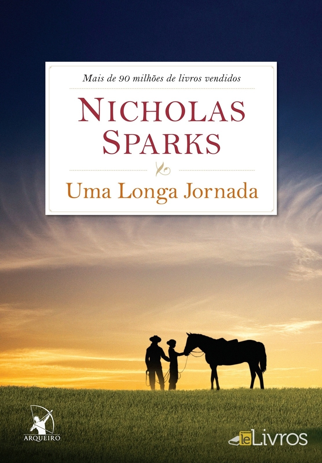 Capa do livro "Uma Longa Jornada", de Nicholas Sparks - Divulgação