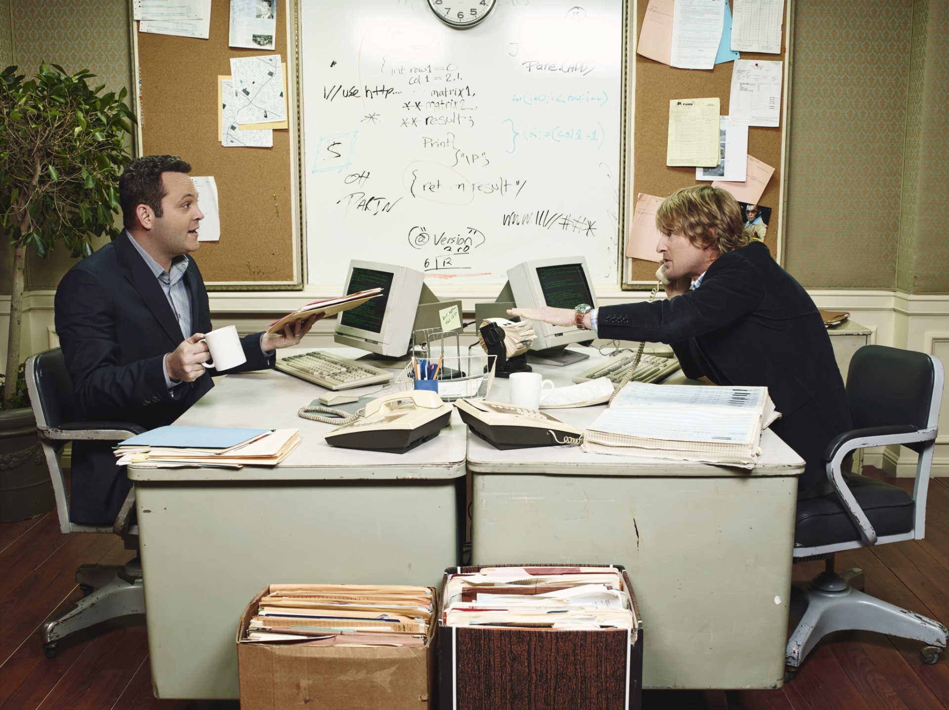 Cena do filme "Os Estagiários", de Shawn Levy, estrelado por Owen Wilson e Vince Vaughn - Divulgação / Fox Films