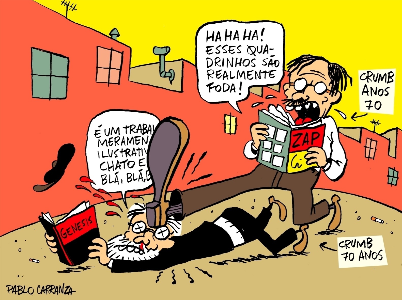 Pablo Carranza faz homenagem a Robert Crumb - Pablo Carranza/UOL