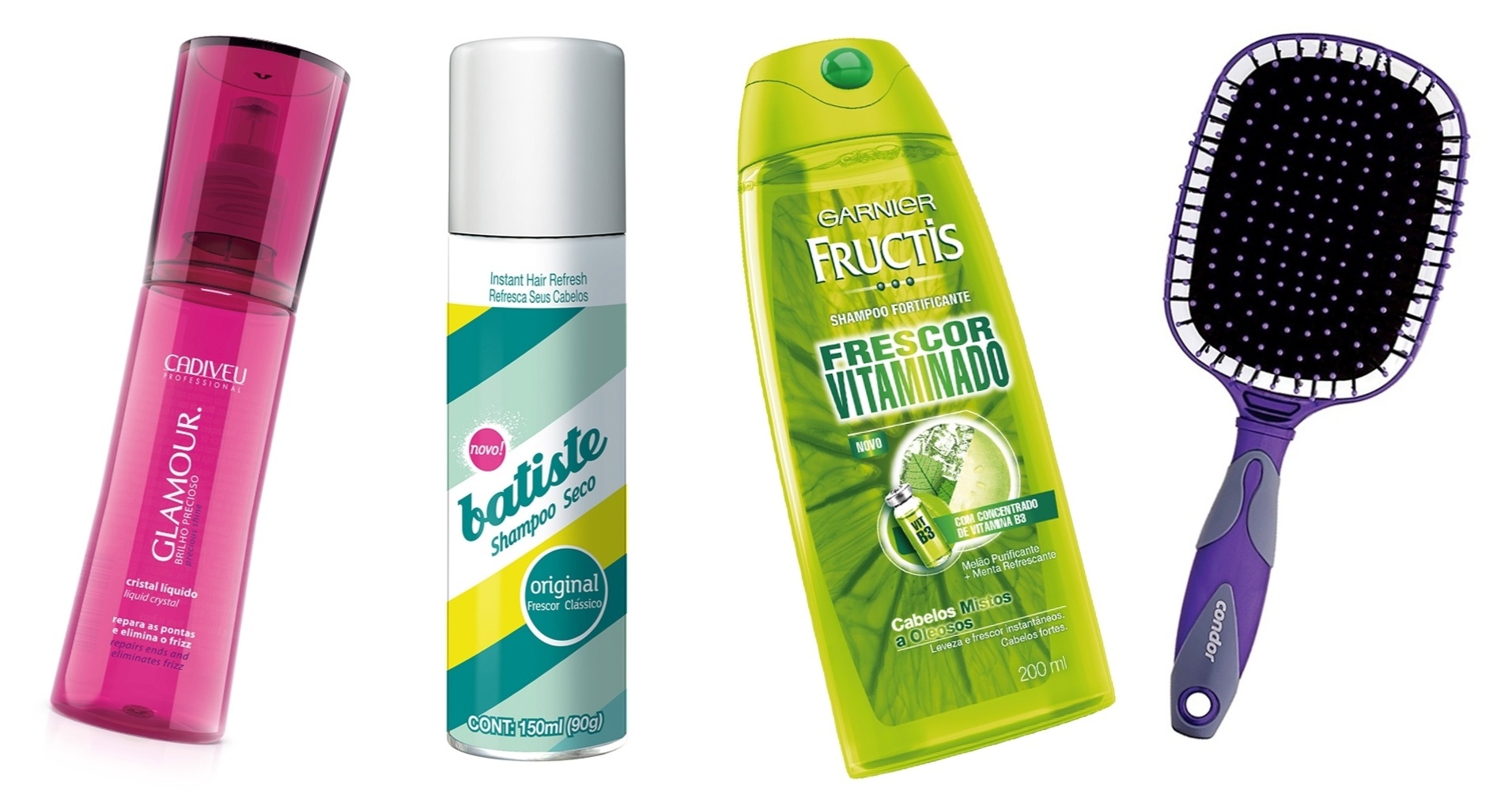 Produtos para cuidar da franja - Divulgação/Montagem/UOL