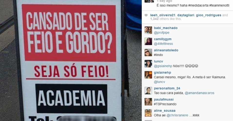 30.ago.2013- No Instagram, César Menotti brincou com seu excesso de peso