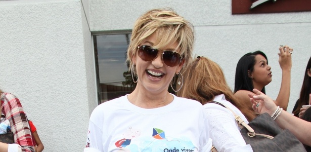 31.ago.2013 - Andrea Nóbrega participou de uma campanha em benefício de crianças e adolescentes com câncer no Brasil. O evento aconteceu em São Paulo