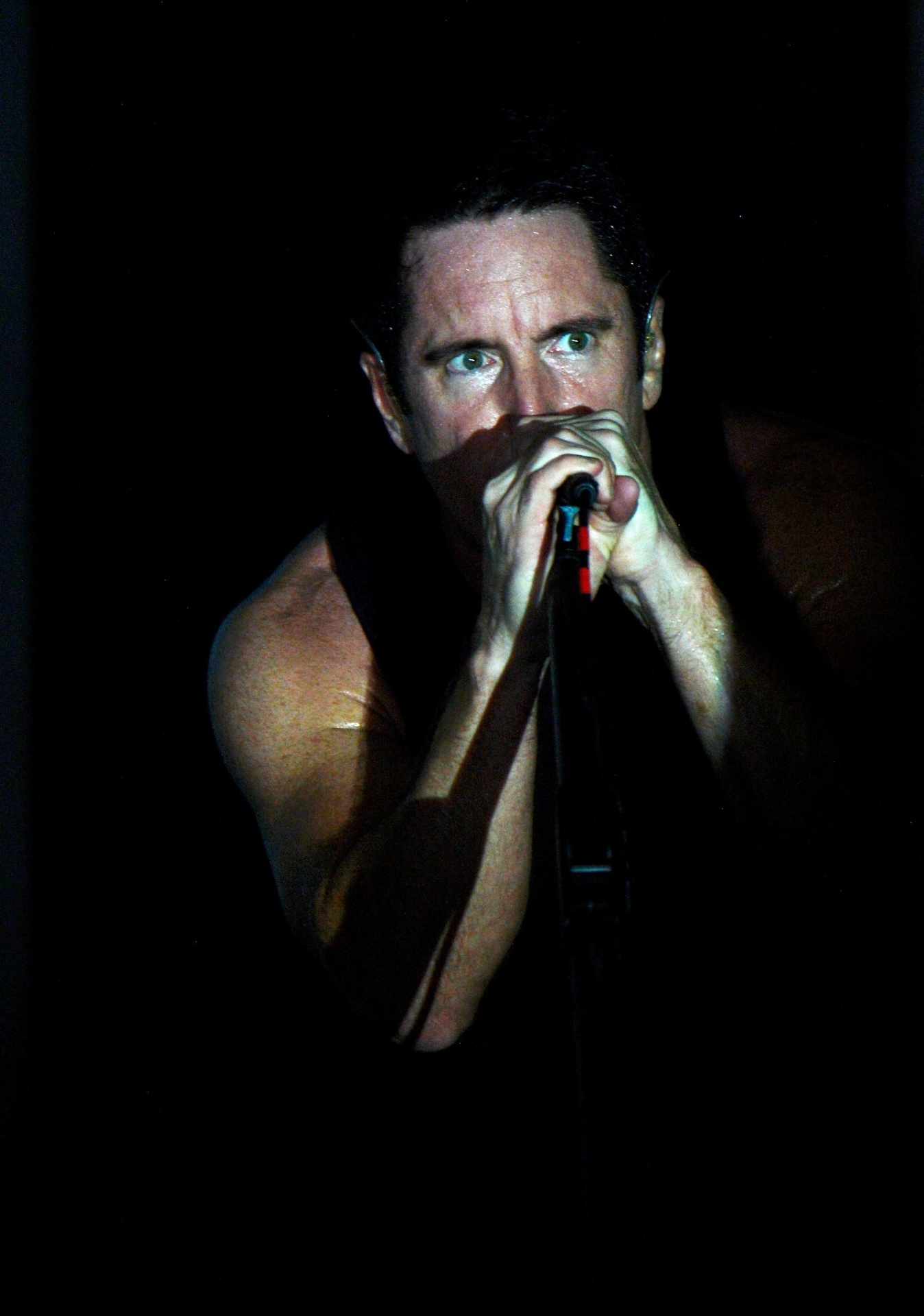 1.set.2013 - Trent Reznor se apresenta com o Nine Inch Nails no Budweiser Made in America Festival, na Filadélfia (EUA) - Getty Images