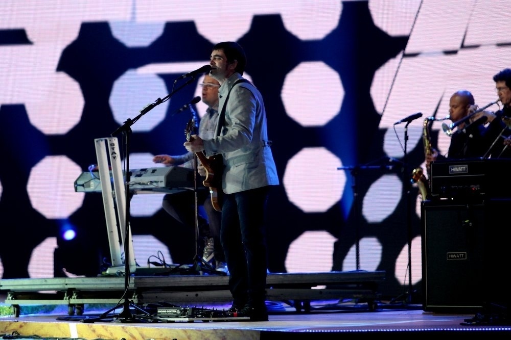 3.set.2013 - A banda mineira Skank faz a abertura da cerimônia da 20ª edição do Prêmio Multishow - Cláudio Andrade e Ricardo Leal / Foto Rio News