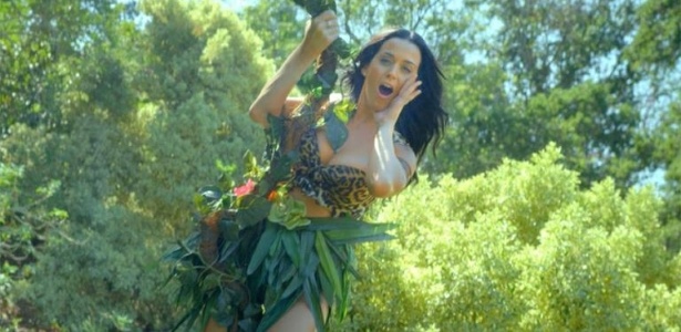 Cena do clipe de "Roar", de Katy Perry - Reprodução