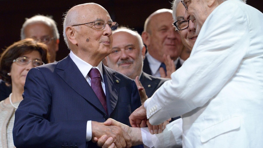 6.set.2013 - O ex-presidente da Itália, Giorgio Napolitano