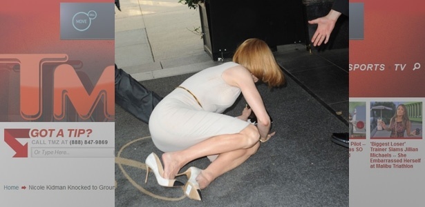 Site TMZ publica foto de Nicole Kidman no chão após ser atropelada por paparazzo em Nova York